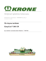 Krone BA EasyCut F 360 CR Kullanma talimatları