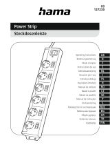 Hama 00137239 Power Strip Kullanım kılavuzu