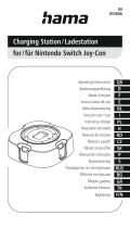 Hama 00053686 4 Way Charging Station for Nintendo Switch Joy Con Kullanım kılavuzu