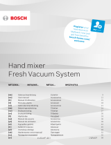 Bosch MFQ364 Hand Mixer Fresh Vacuum System Kullanım kılavuzu