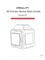 Creality Sermoon D3 3D Printer Kullanici rehberi