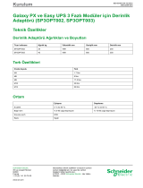 Schneider Electric Galaxy PX ve Easy UPS 3 Fazlı Modüler için Derinlik Adaptörü Kullanici rehberi