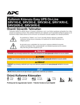Schneider Electric Easy UPS On-Line Kullanım kılavuzu