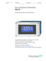 Endres+Hauser KA RIA16 Short Instruction