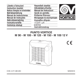 Vortice PUNTO M 100 12 V Kullanım kılavuzu