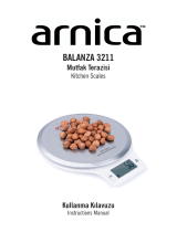 Arnica Balanza 3211 Mutfak Tartısı Kullanım kılavuzu