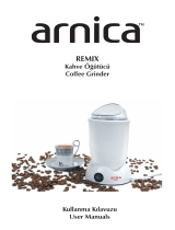 Arnica Remix Kahve Öğütücüsü Kullanım kılavuzu
