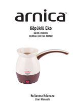 Arnica Köpüklü Eko Türk Kahvesi Makinesi Krem Kullanım kılavuzu