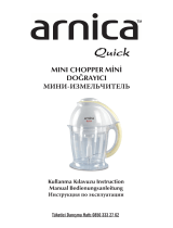 Arnica Quick Mix Mini Robot Lacivert Kullanım kılavuzu