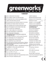 Greenworks GD60PS Kullanım kılavuzu