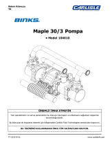 Carlisle BINKS - Maple Pump 30/3 Kullanım kılavuzu