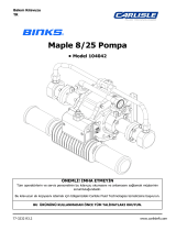Carlisle BINKS - Maple Pump 8/25 Kullanım kılavuzu