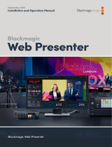 Blackmagic Web Presenter  Kullanım kılavuzu