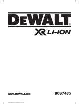 DeWalt DCS7485N Kullanım kılavuzu