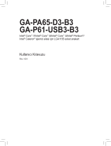 Gigabyte GA-P61-USB3-B3 El kitabı