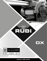 Rubi DX-250 PLUS 1000 120V 60Hz Inch. Electric cutter Laser&Level El kitabı