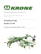 Krone BA Swadro TC 760 Kullanma talimatları