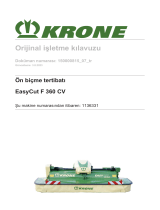 Krone BA EasyCut F 360 CV Kullanma talimatları