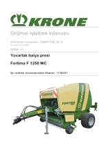 Krone BA Fortima F 1250 MC (RP601-11) Kullanma talimatları