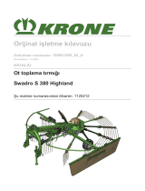 Krone BA Swadro S 380 Highland (KS104-52) Kullanma talimatları