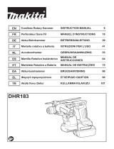 Makita DHR183 Cordless Rotary Hammer Kullanım kılavuzu