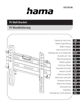 Hama 00118106 FIX TV Wall Bracket Kullanım kılavuzu