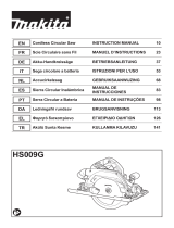 Makita HS009G Cordless Circular Saw Kullanım kılavuzu