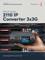 Blackmagic 2110 IP Converter 3x3G  Kullanım kılavuzu