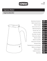 Xavax Stainless Steel Espresso Maker Kullanım kılavuzu