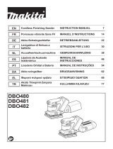 Makita DBO480 Kullanım kılavuzu