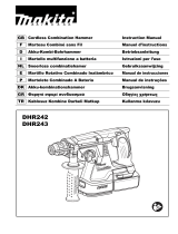Makita DHR242 Cordless Combination Hammer Kullanım kılavuzu
