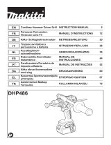 Makita DHP486 Cordless Hammer Driver Drill Kullanım kılavuzu