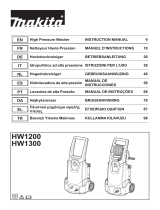 Makita HW1200, HW1300 High Pressure Washer Kullanım kılavuzu