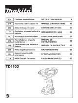 Makita TD110D Kullanım kılavuzu