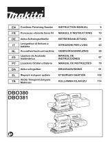 Makita DBO381 Kullanım kılavuzu