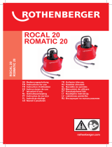 Rothenberger ROCAL 20, ROMATIC 20 Anti Line Water Pump Kullanım kılavuzu