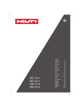 Hilti SID 14­A Cordless Drills and Impact Wrenches Kullanım kılavuzu