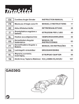 Makita GA036G Kullanım kılavuzu