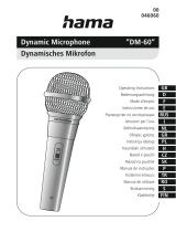 Hama DM-60 Dynamic Microphone Kullanım kılavuzu