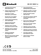 EINHELL GC-CH 1855/1 Li Cordless Hedge Trimmer Kullanım kılavuzu