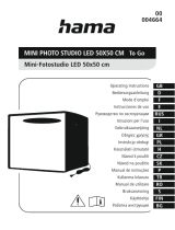 Hama 50X50cm Mini Photo Studio LED Kullanım kılavuzu