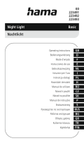 Hama 223490 Series Kullanım kılavuzu