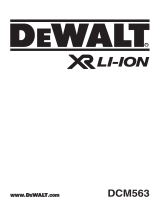 DEWALT XR DCM563 Kullanım kılavuzu