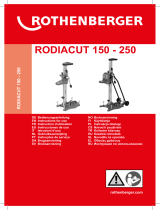 Rothenberger RODIACUT 150 – 250 Diamond Drill System Kullanma talimatları