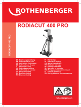 Rothenberger RODIACUT 400 PRO Kullanma talimatları