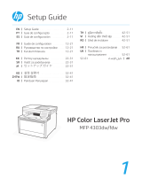 HP Color LaserJet Pro MFP 4303dw Printer Kullanici rehberi