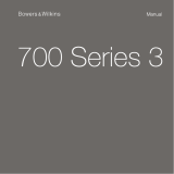 Bowers And Wilkins 700 Series 3 Kullanım kılavuzu