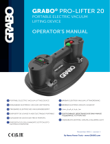 Grabo PRO-LIFTER 20 Portable Electric Vacuum Lifting Device Kullanım kılavuzu