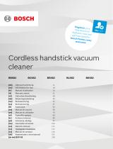 Bosch BBS82 Cordless handstick vacuum cleaner Kullanım kılavuzu