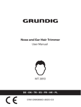 Grundig MT 3810 NESEHÅRTRIMMER Kullanım kılavuzu